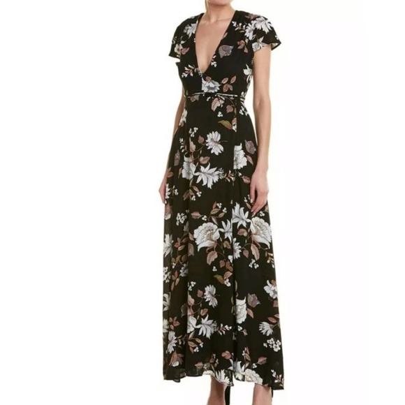 Host Pick Sage The Label Floral Maxi Empire Waist Dress Women’s Size Medium NWT - Picture 2 of 8